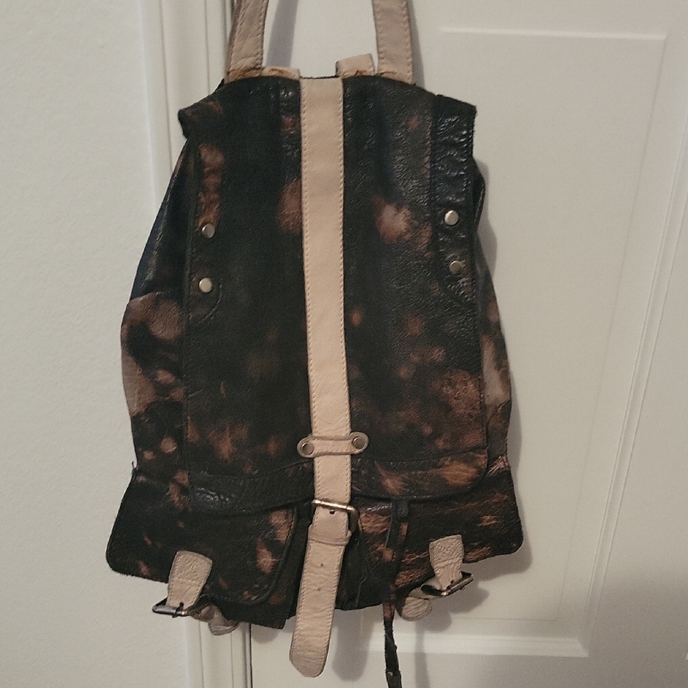 Free People distressed leather backpsck